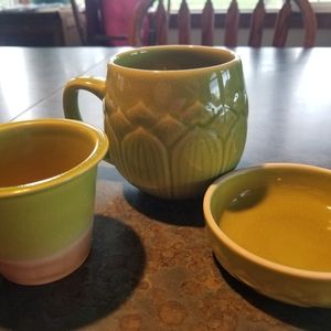 Lotus teapot 3-piece single cup teapot